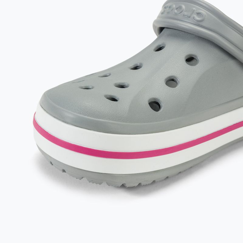 Papucs Crocs Bayaband Clog light grey/candy pink 8