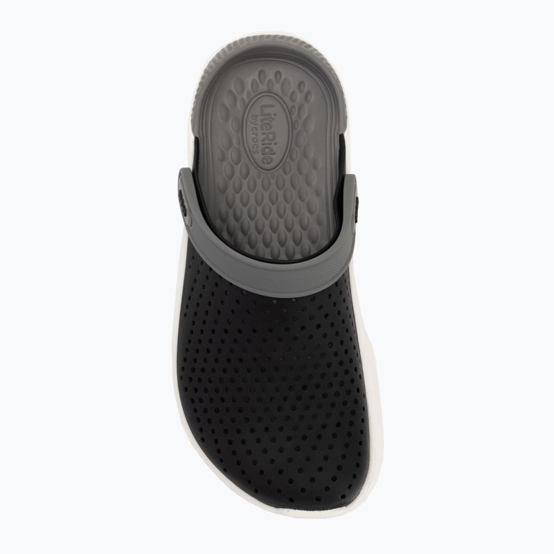 Crocs LiteRide Clog fekete/füstös flip-flopok 6