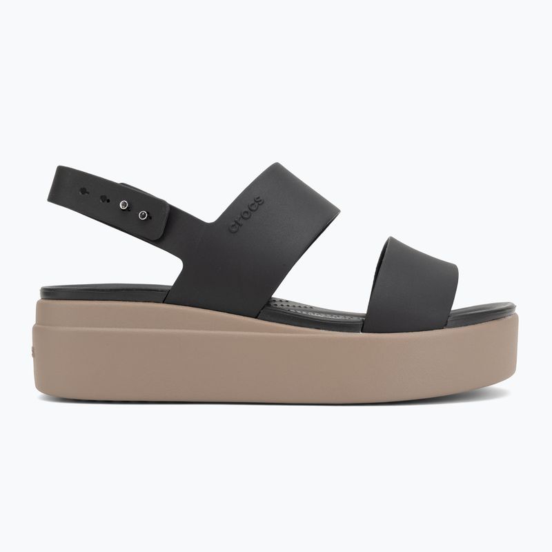 Női szandálok Crocs Brooklyn Low Wedge black/mushroom 2