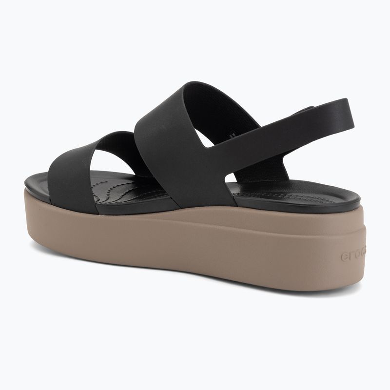 Női szandálok Crocs Brooklyn Low Wedge black/mushroom 3