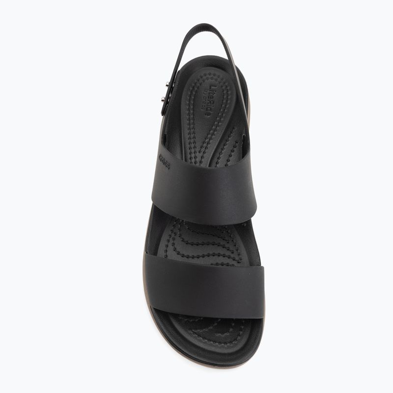 Női szandálok Crocs Brooklyn Low Wedge black/mushroom 5