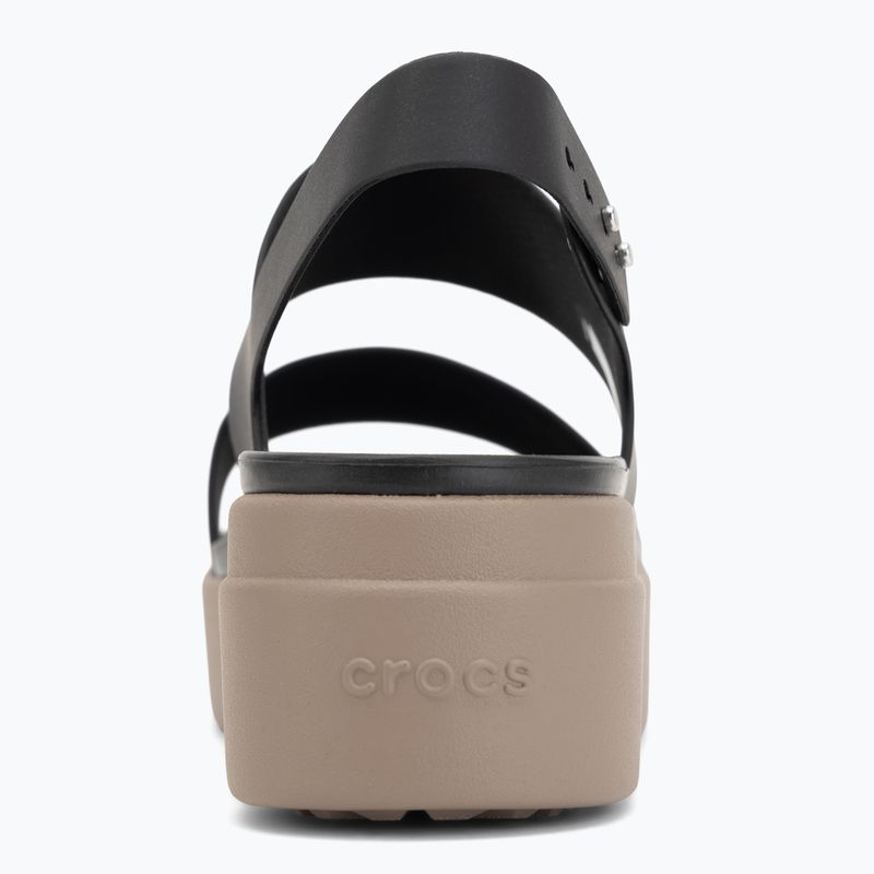 Női szandálok Crocs Brooklyn Low Wedge black/mushroom 6