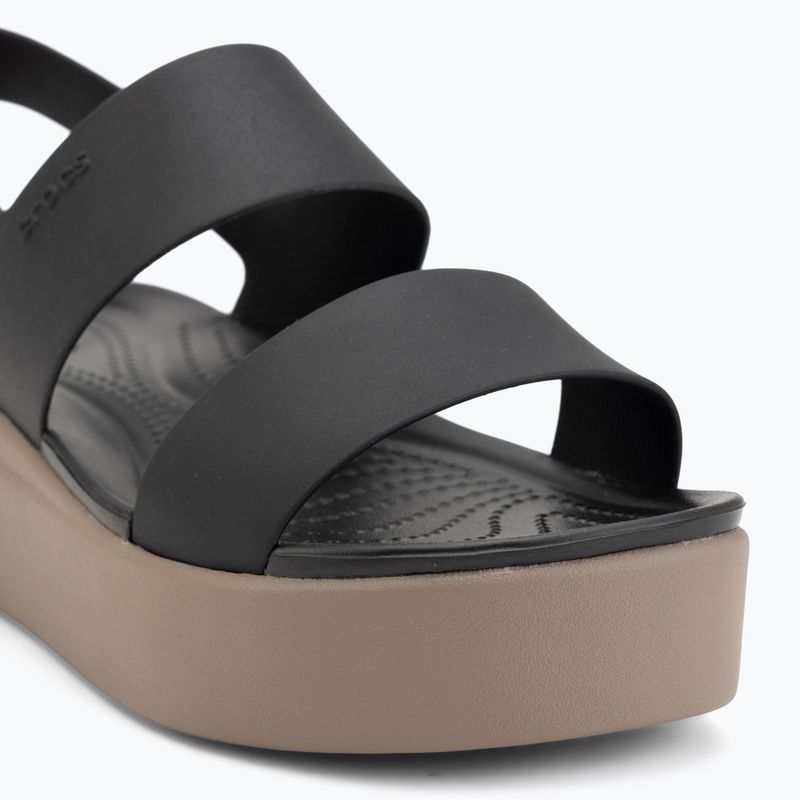 Női szandálok Crocs Brooklyn Low Wedge black/mushroom 7