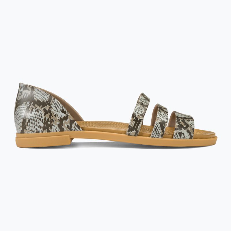 Crocs Tulum Open Flat mushroom/stucco női szandál 2