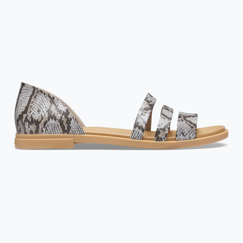 Crocs Tulum Open Flat mushroom/stucco női szandál 9