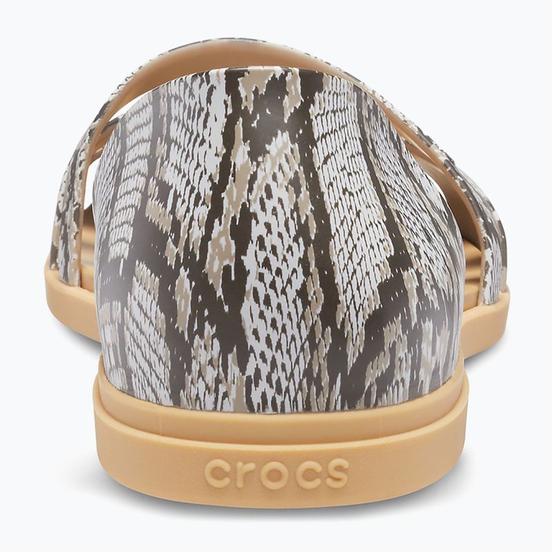 Crocs Tulum Open Flat mushroom/stucco női szandál 11
