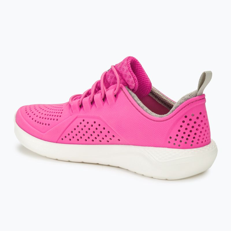Crocs LiteRide Pacer elektromos rózsaszín/fehér gyermekcipő 3