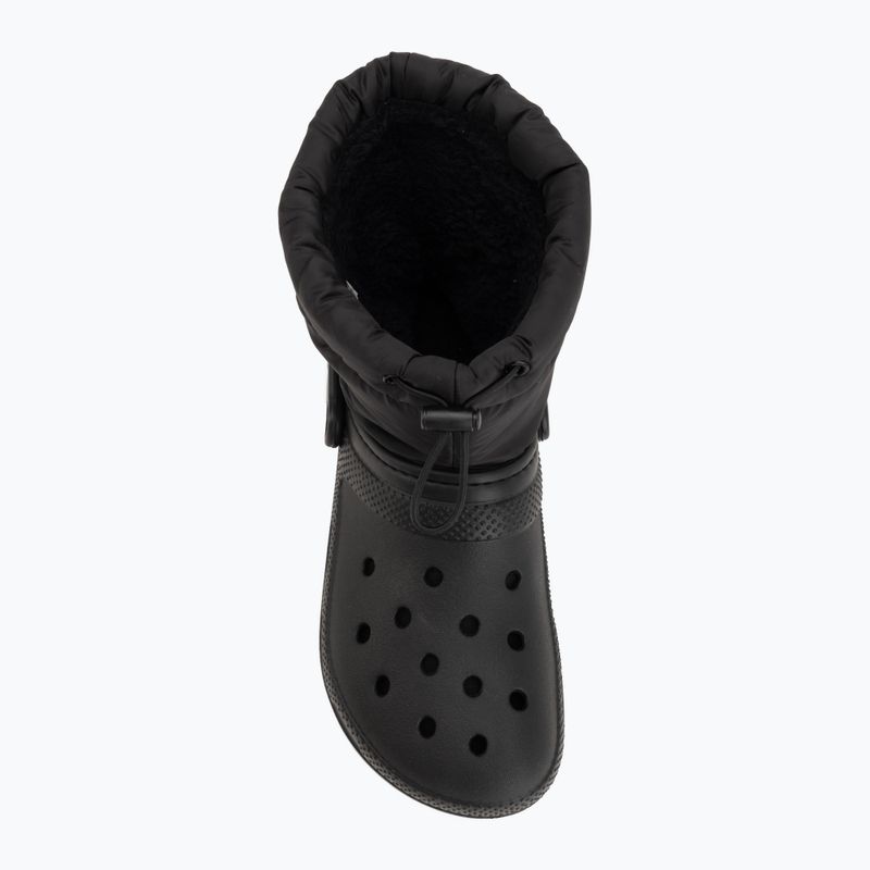 Hótaposó Crocs Classic Lined Neo Puff Boot black/black 5