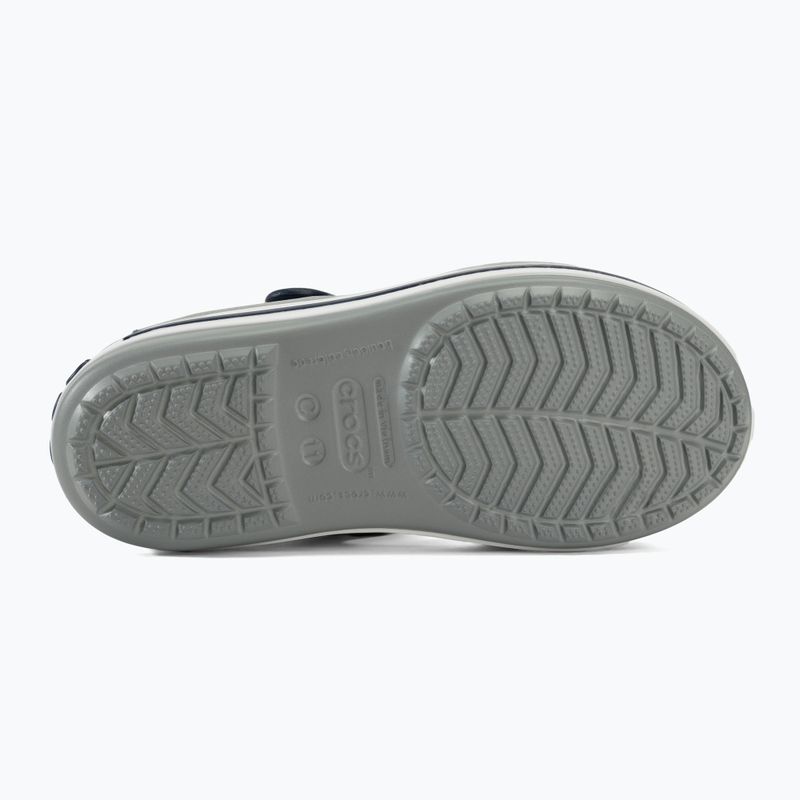 Gyermek szandál Crocs Crockband Kids Sandal light grey/navy 4