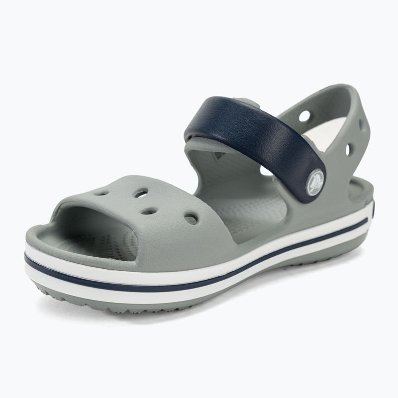 Gyermek szandál Crocs Crockband Kids Sandal light grey/navy 7