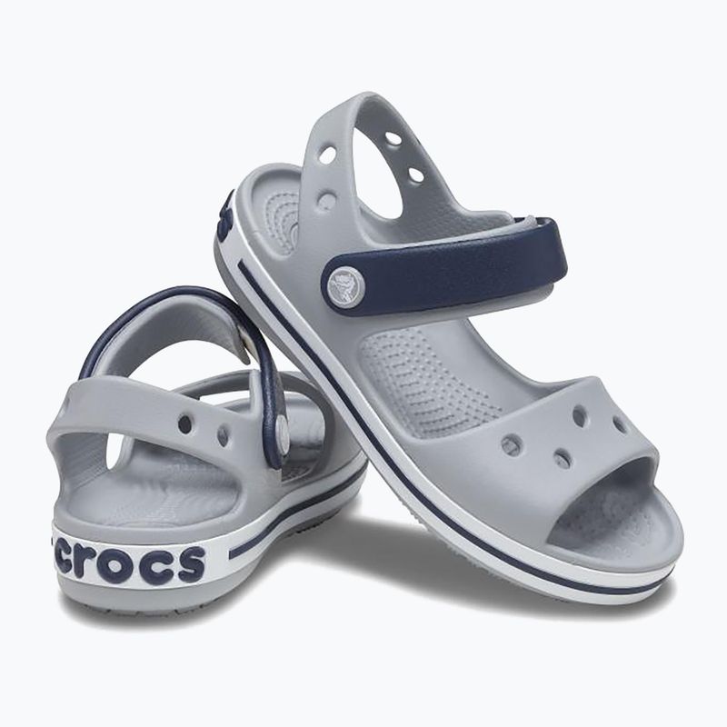 Gyerek szandál Crocs Crockband Kids Sandal light grey/navy 10