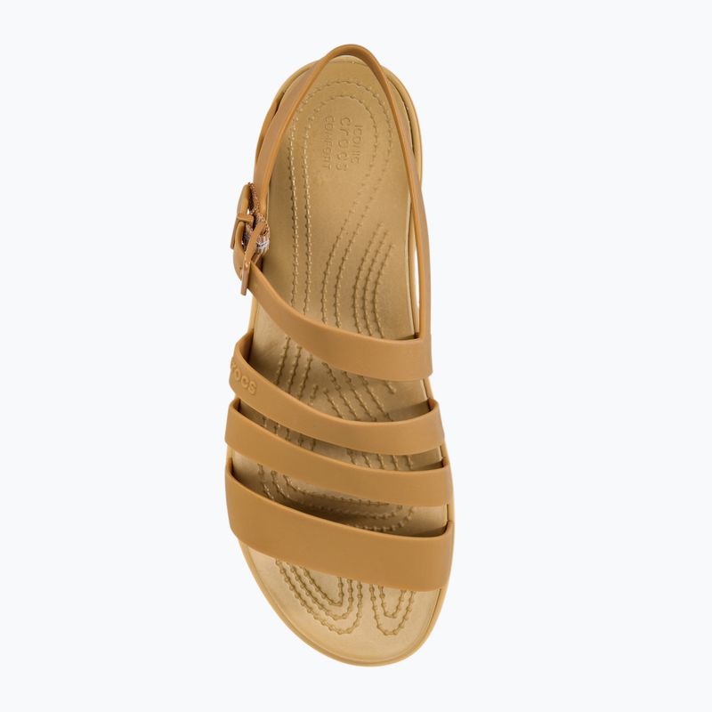 Női szandál Crocs Tulum dark gold 5