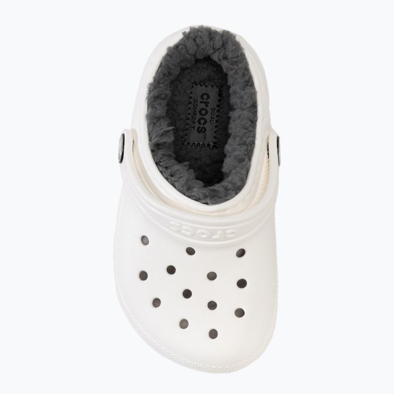 Papucs, gyerek Crocs Classic Lined Clog Toddler white/grey 6