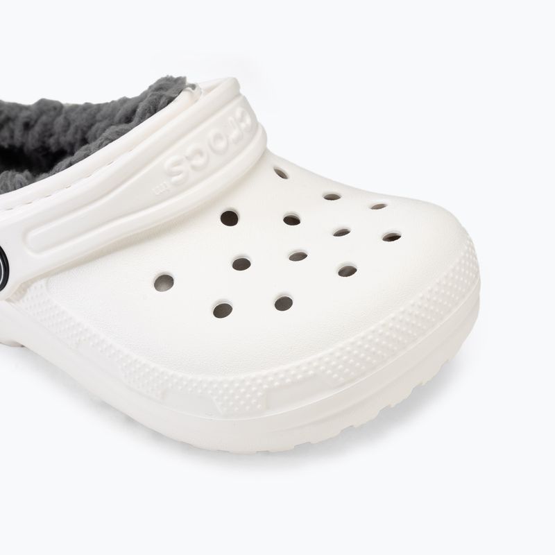 Papucs, gyerek Crocs Classic Lined Clog Toddler white/grey 8