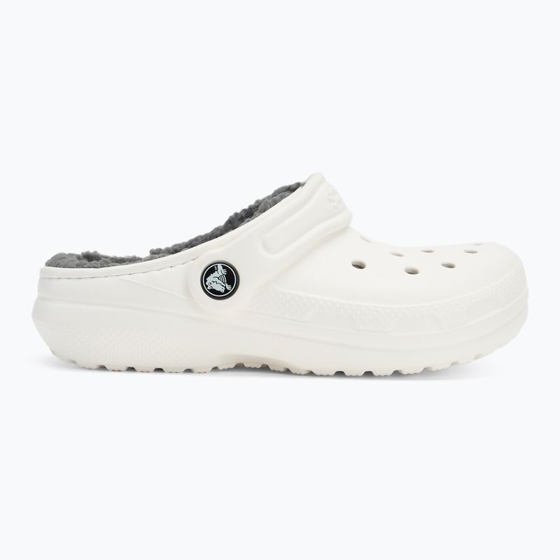 Papucs, gyerek Crocs Classic Lined Clog Kids white/grey 3