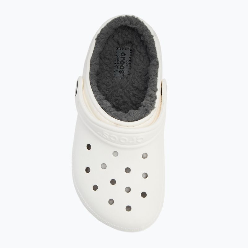 Papucs, gyerek Crocs Classic Lined Clog Kids white/grey 6