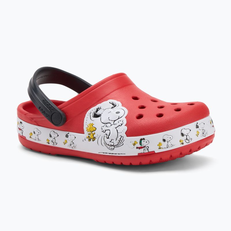 Crocs Fun Lab Snoopy Woodstock Clog Gyerekek lángos flip-flopok 2