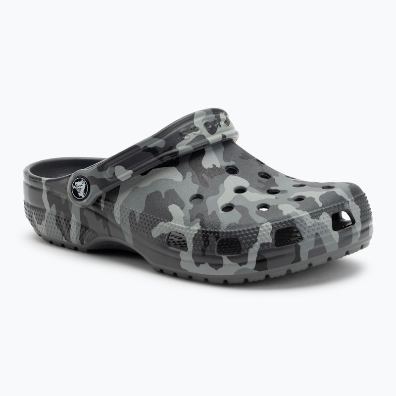 Crocs Classic Printed Camo Clog pala szürke/multi flip-flopok