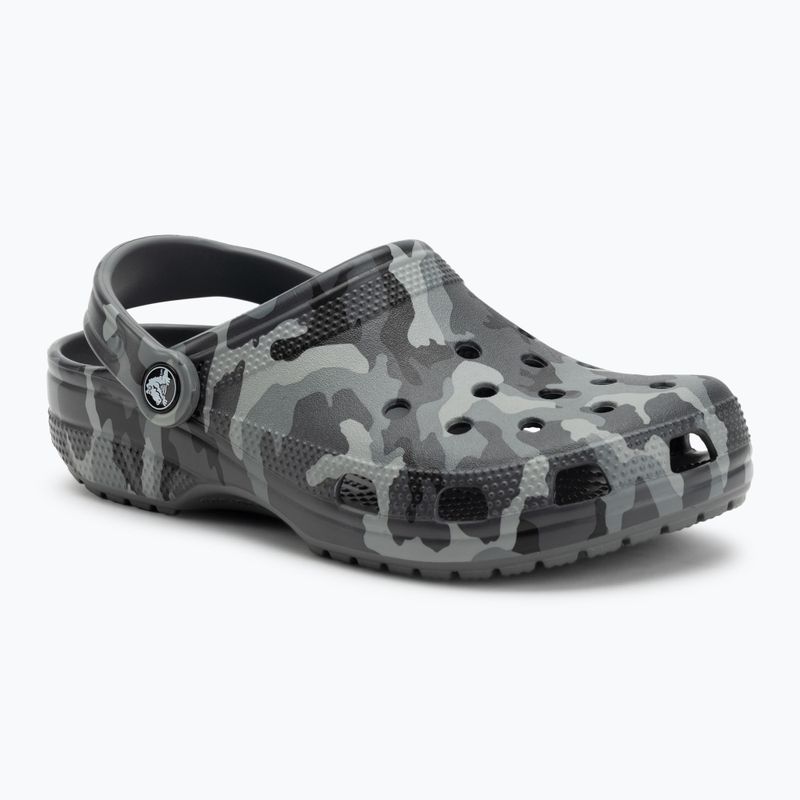 Crocs Classic Printed Camo Clog pala szürke/multi flip-flopok 2