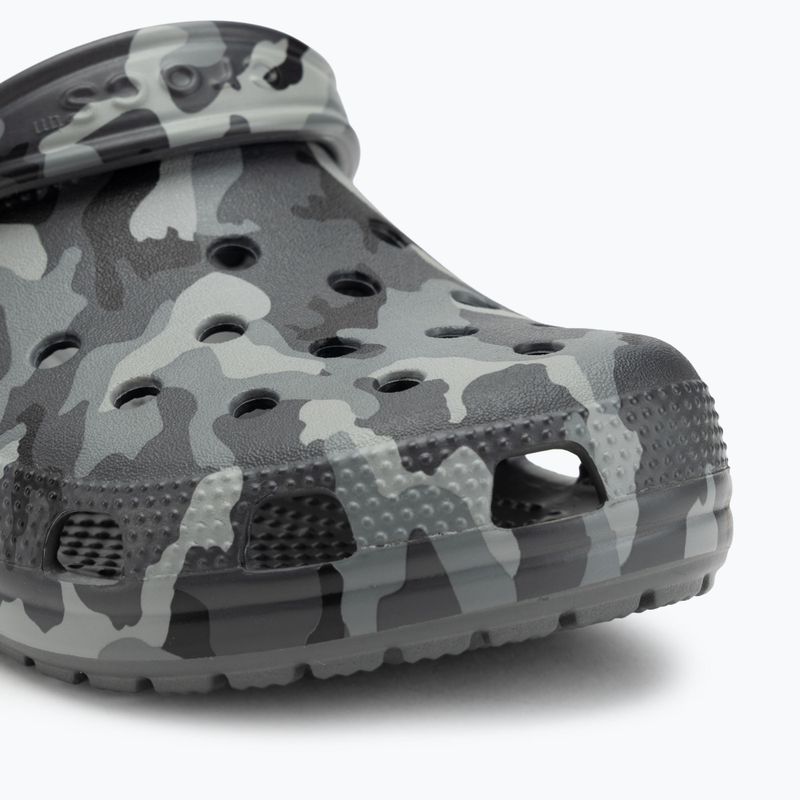 Crocs Classic Printed Camo Clog pala szürke/multi flip-flopok 8