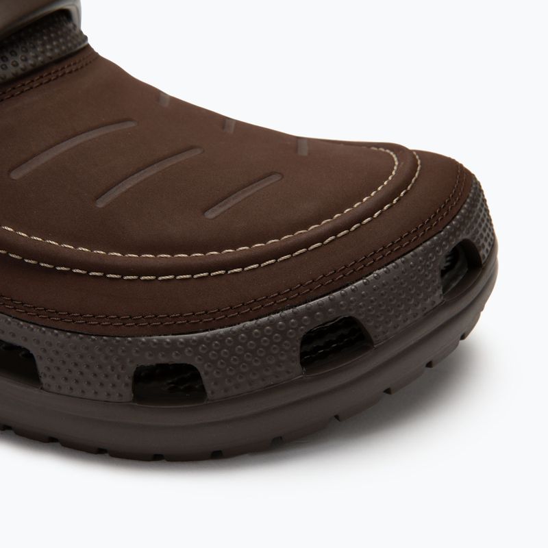 Férfi Crocs Yukon Vista II Clog espresso flip-flopok 8