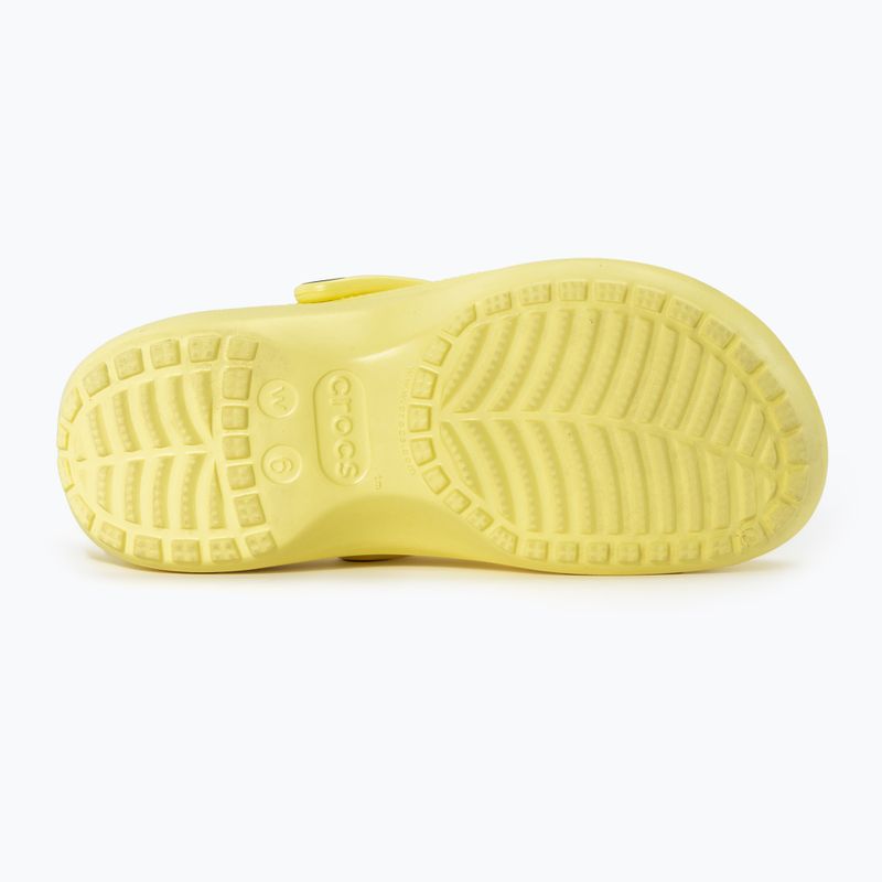 Papucs, női Crocs Classic Platform Clog banana 5