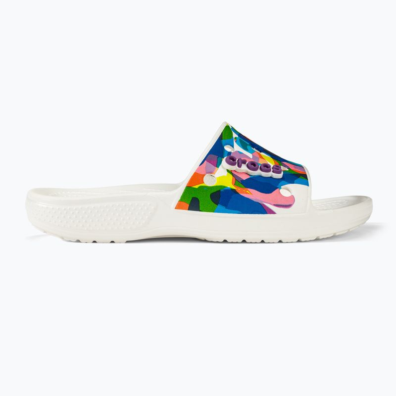 Papucs Crocs Classic Crocs Bubble Block Slide white/multi 2
