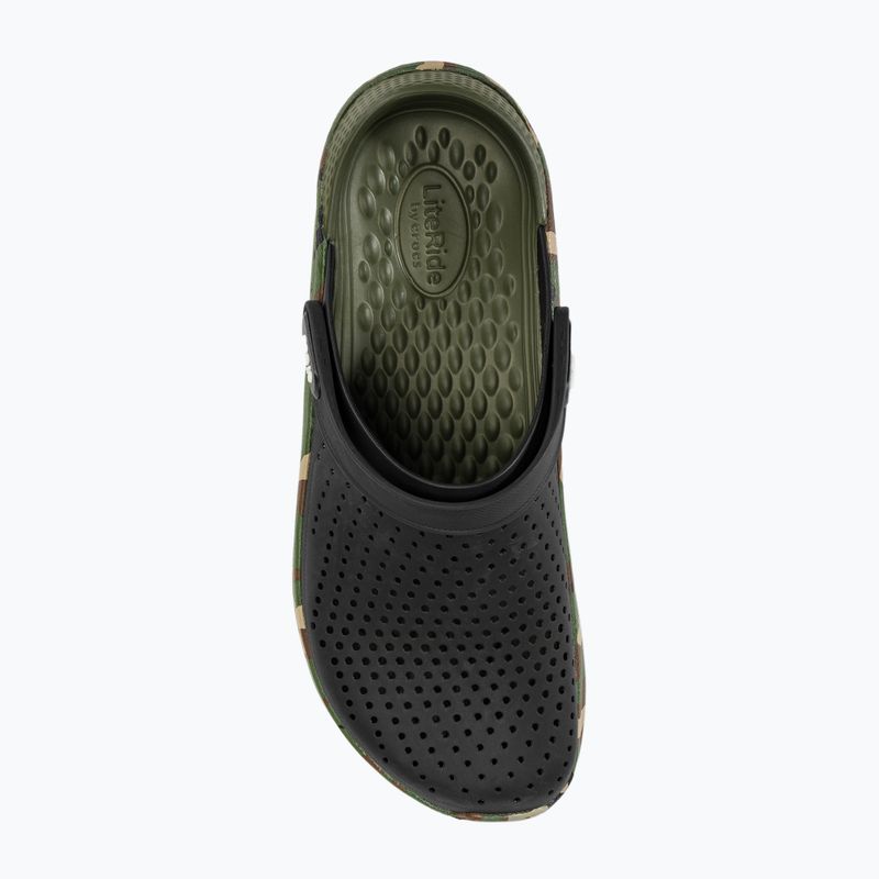 Papucs Crocs LiteRide Printed Camo Clog black/multi 6