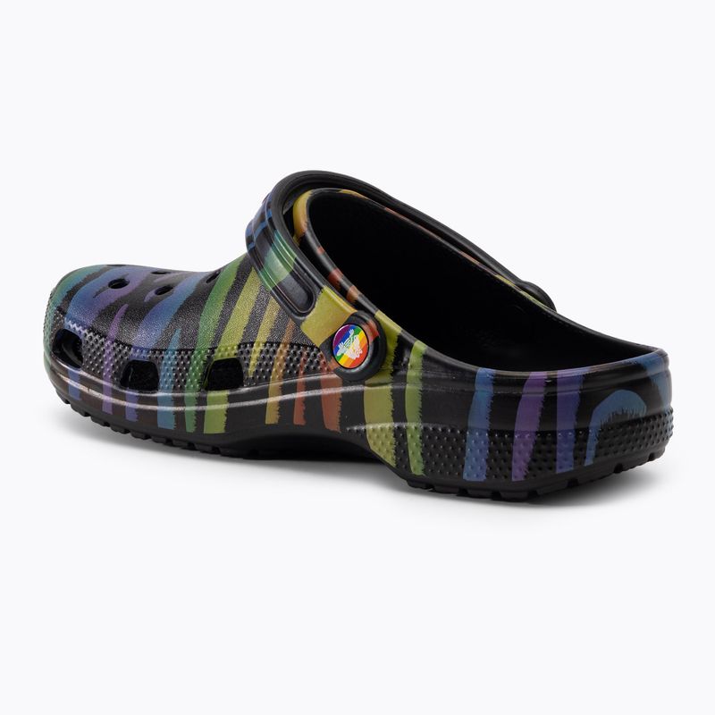 Crocs Classic Seasonal Printed zebra rainbow női papucs 4