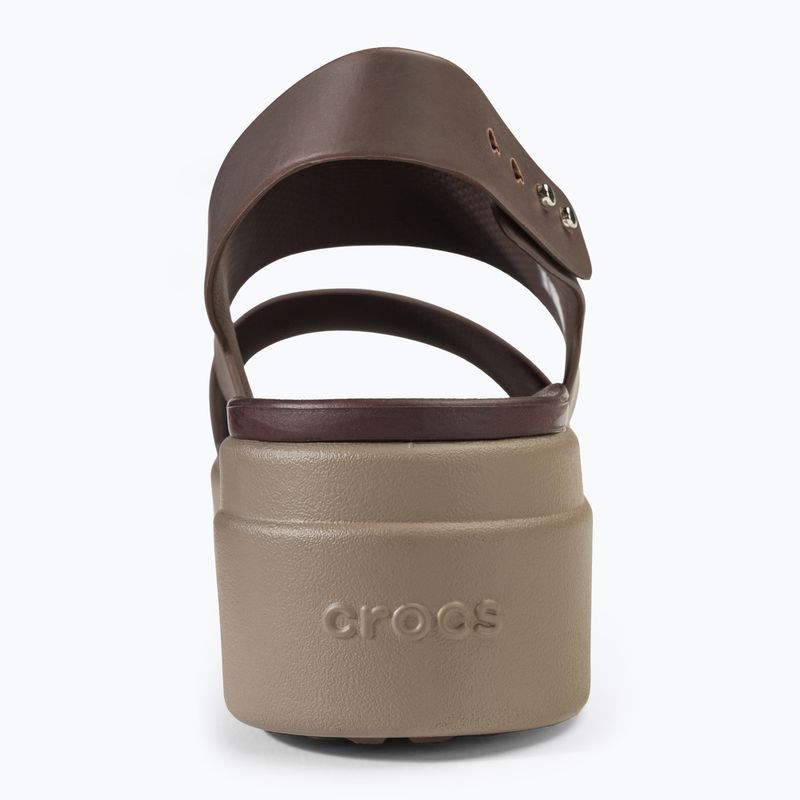 Crocs Brooklyn Low Wedge mushroom/stucco női szandál 6