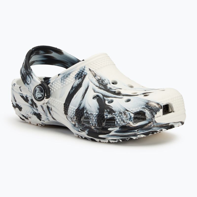 Papucs, gyerek Crocs Classic Marbled Clog Kids black/white 2