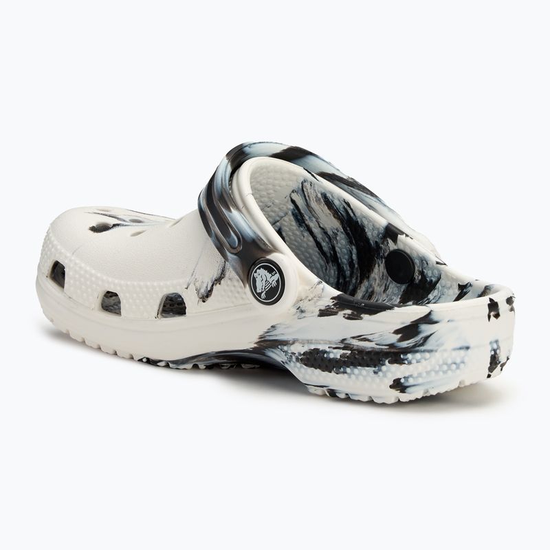 Papucs, gyerek Crocs Classic Marbled Clog Kids black/white 4