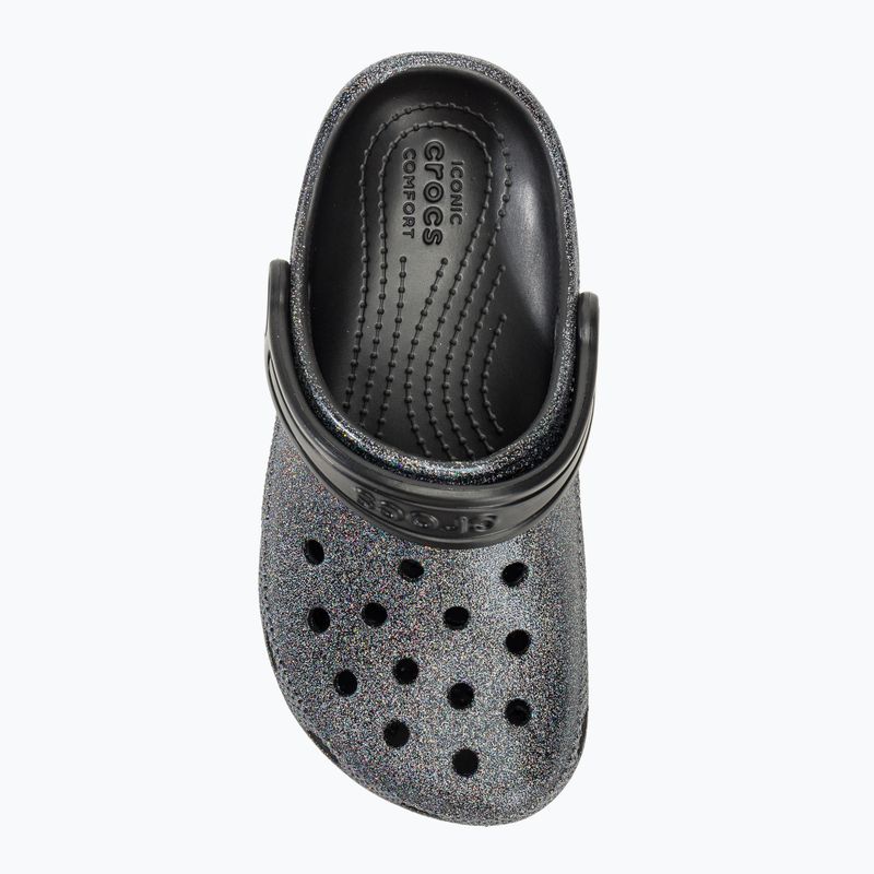 Gyerek papucs Crocs Classic Glitter Clog black 6