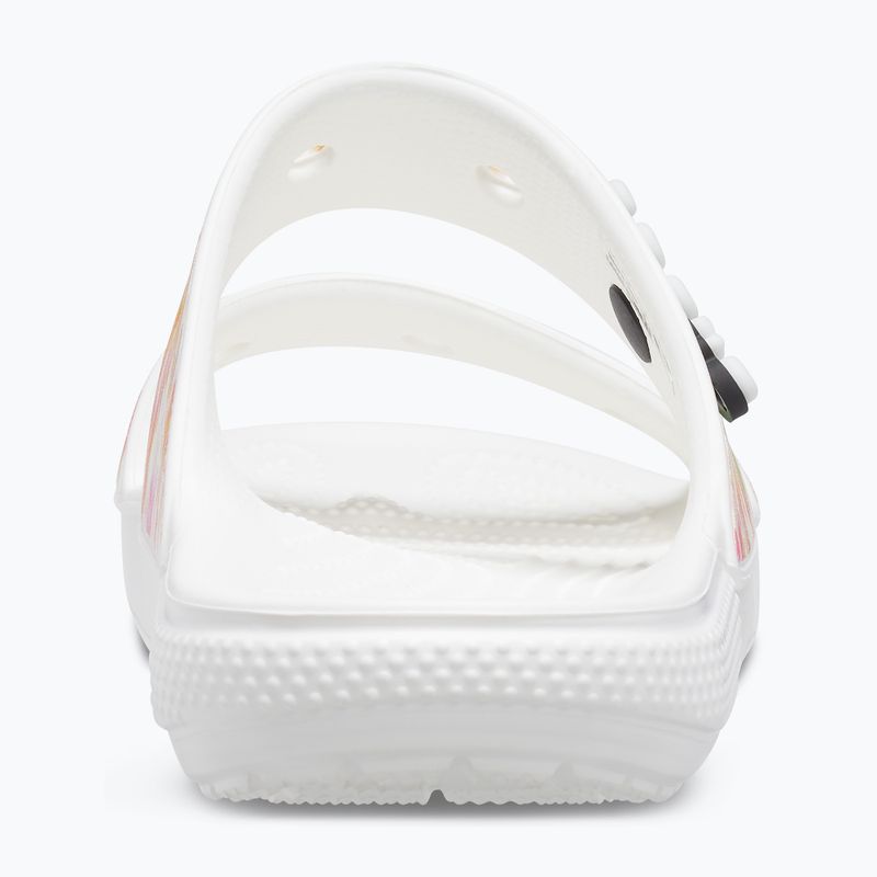 Crocs Classic Crocs Tie-Dye Graphic szandál fehér 207283-928 flip-flopok 10