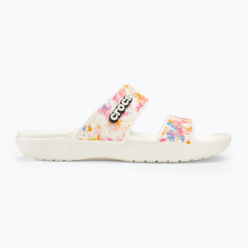 Crocs Classic Crocs Tie-Dye Graphic szandál fehér 207283-928 flip-flopok 2