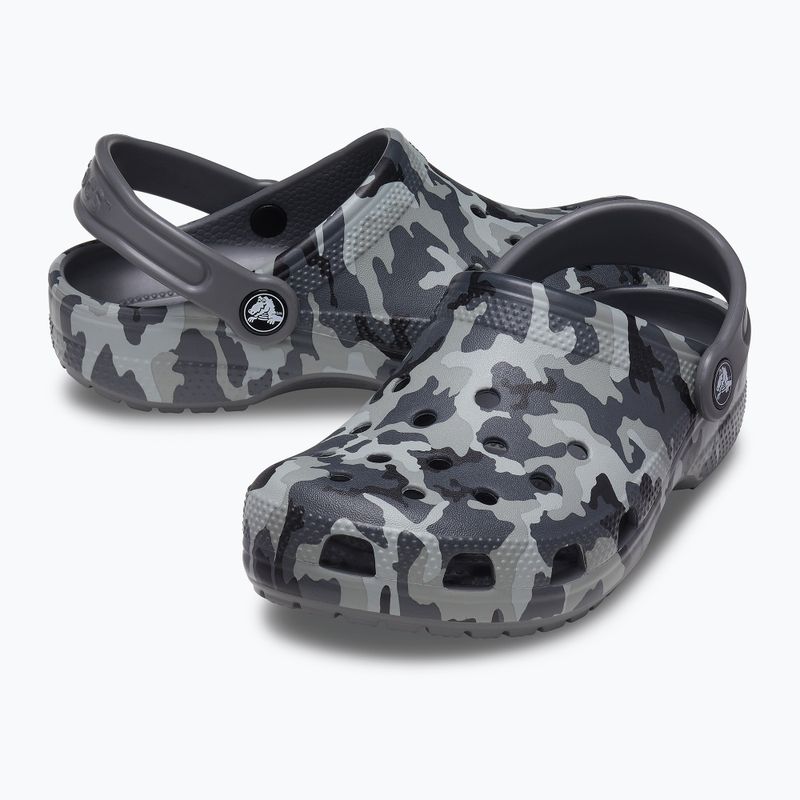 Crocs Classic Camo Clog T szürke gyermek flip-flop 207593-097 12