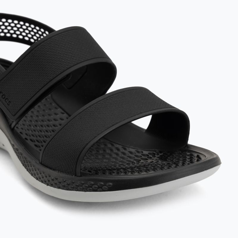 Női szandálok Crocs Literide 360 black/light grey 7