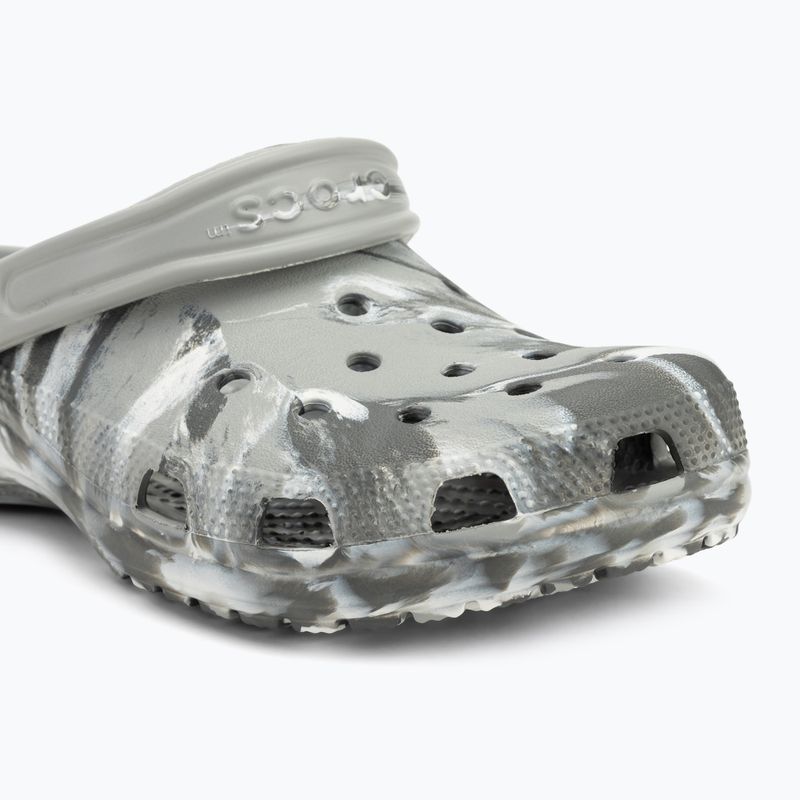 Crocs Classic Marbled Clog flip-flop világos szürke/multi 8