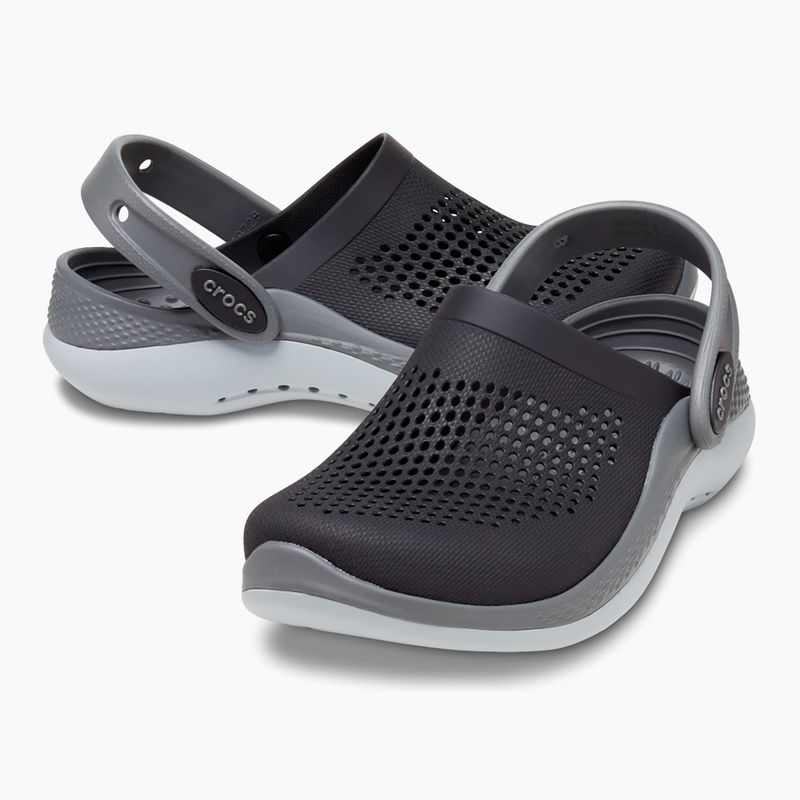 Crocs LiteRide 360 Clog Gyerek flip-flop fekete/lapos szürke 9