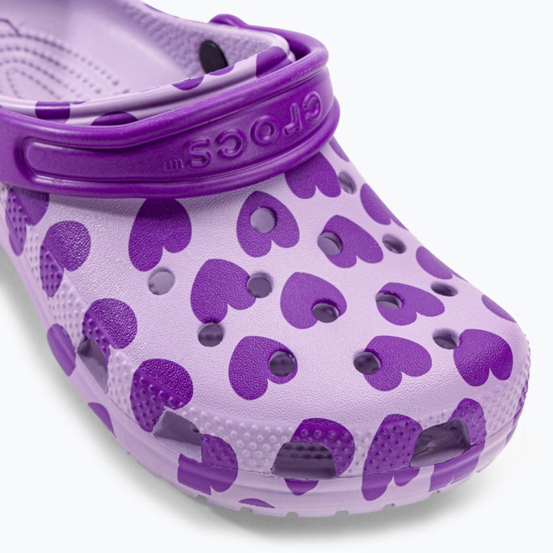 Gyermek Crocs Classic Easy Icon Clog levendula színben 9