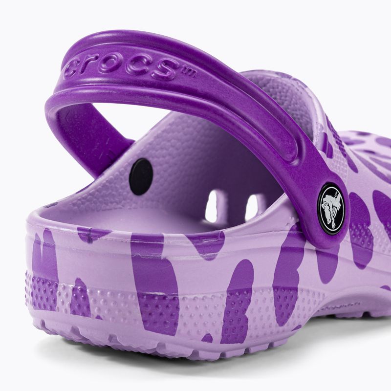 Gyermek Crocs Classic Easy Icon Clog levendula színben 10