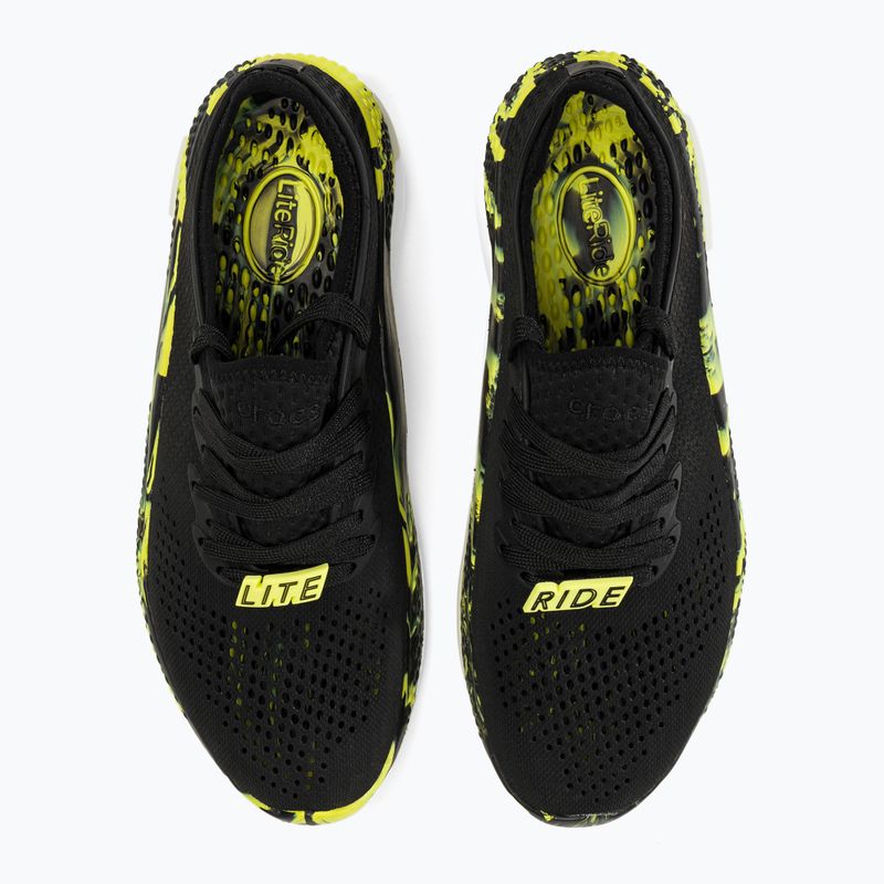 Férfi Crocs LiteRide 360 Marbled Pacer fekete/citrus cipő 8