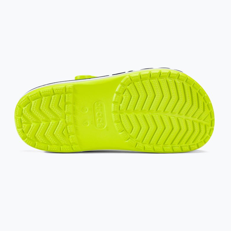 Papucs Crocs Bayaband Clog lime punch/navy 5
