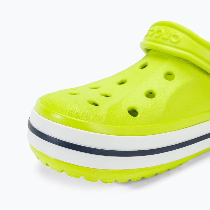 Papucs Crocs Bayaband Clog lime punch/navy 8