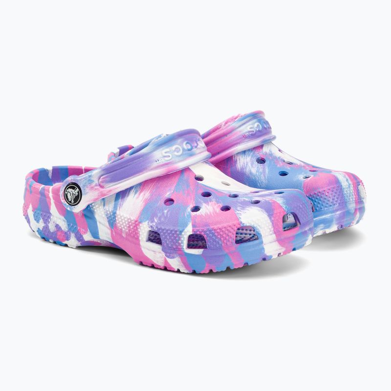 Crocs Classic Marbled Clog K gyermek flip-flop 207464-102 színű flip-flopok 5