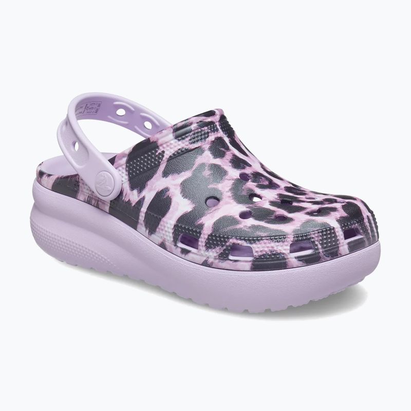 Crocs Cls Animal Cutie Clog Gyerekek leopárd flip flopok 9