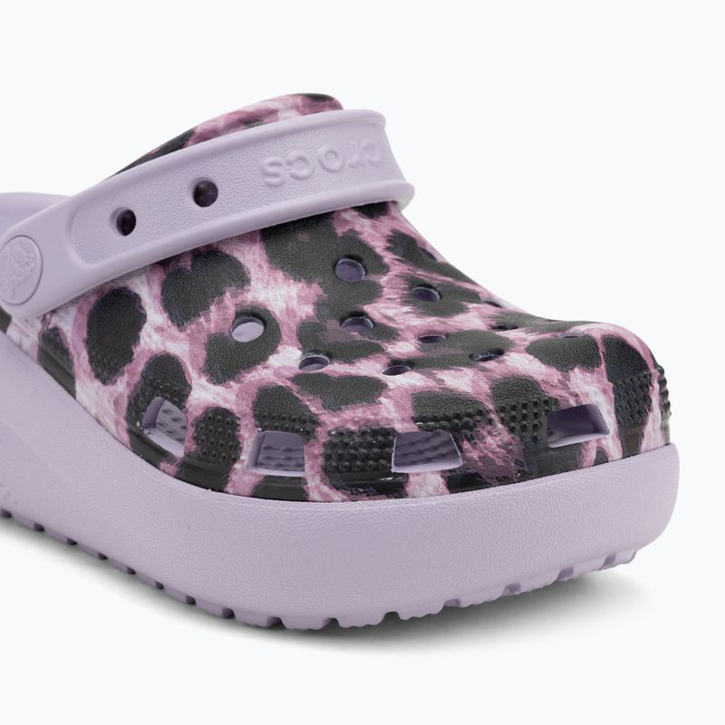 Crocs Cls Animal Cutie Clog Gyerekek leopárd flip flopok 8