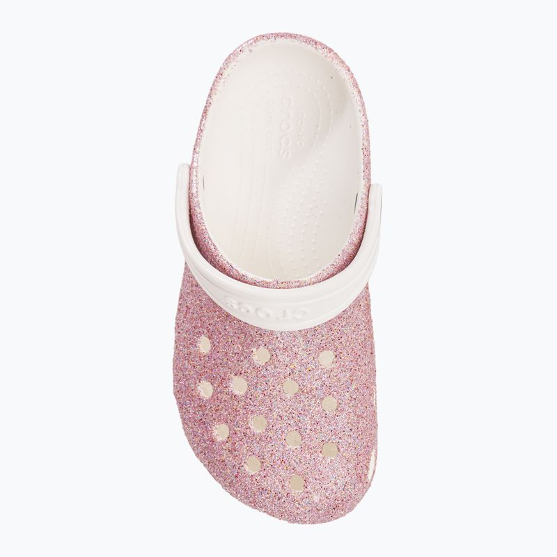 Crocs Classic Glitter Clog fehér/szivárvány gyermek flip-flopok 7