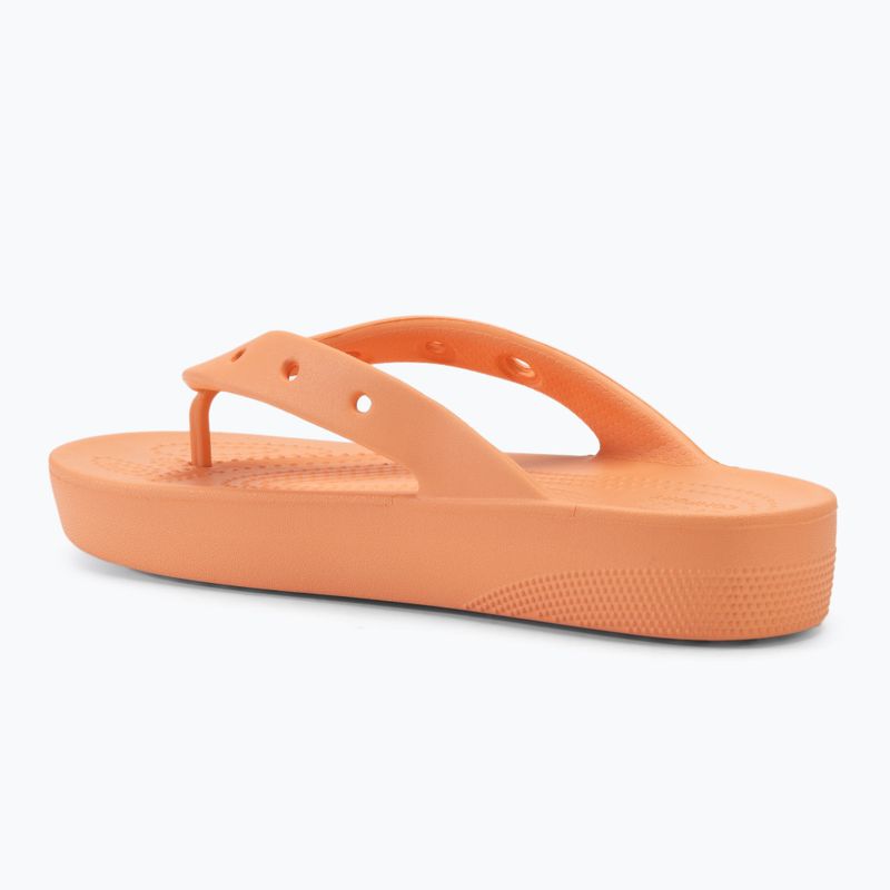 Női flip-flop papucs Crocs Classic Platform papaya 3