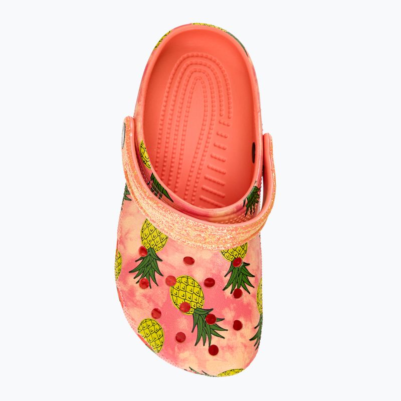 Gyermek Crocs Classic Pool Party Clog K narancssárga 207826-83E flip flopok 7